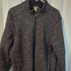 Avalanche Outdoor Supply Company Mens Black/Grey Marble Fleece Lined Jacket SZ L